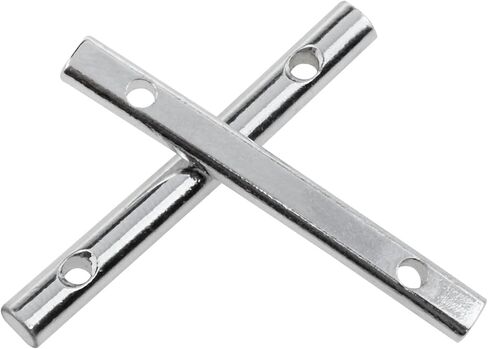 قضبان تثبيت سلسلة جيتار معدنية مقاس 45 مم/1.77 بوصة قضبان تثبيت سلسلة جيتار كهربائية (فضية مع براغي تثبيت) - قطعتان in Kuwait