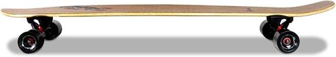 Lrfzhicg Longboard Skateboard Cruiser Drop Through Longboard Dancing Bamboo Fiberglass Longboard for Free-Style, Downhill, Cruising, Carving, Great for Teens Adults Men Women in Saudi Arabia