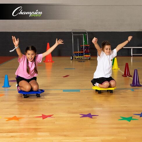 Champion Sports Round Poly Spot Markers for Sports, Activities, and Social Distancing in Saudi Arabia