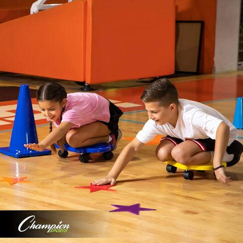 Champion Sports Round Poly Spot Markers for Sports, Activities, and Social Distancing in Saudi Arabia