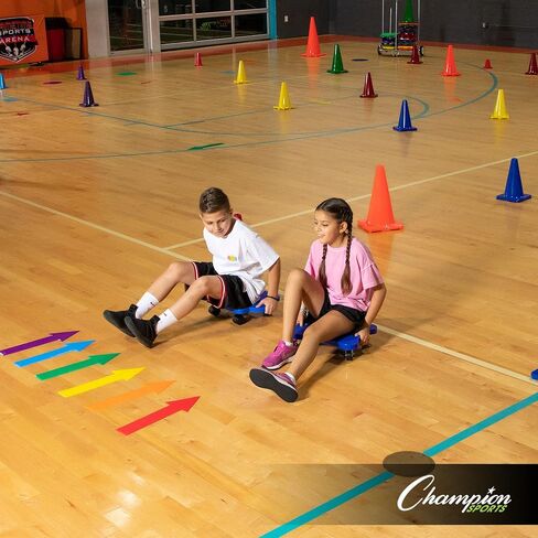 Champion Sports Round Poly Spot Markers for Sports, Activities, and Social Distancing in Saudi Arabia