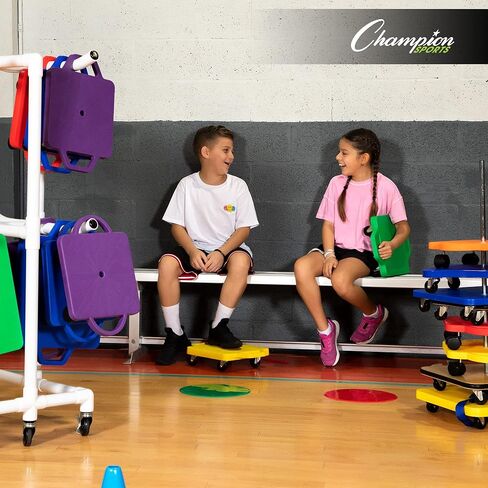 Champion Sports Round Poly Spot Markers for Sports, Activities, and Social Distancing in Saudi Arabia