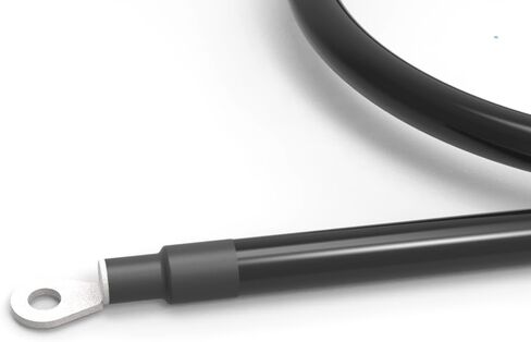 كابل بطارية طاقة SHIERLENG مقاس 2 AWG بطول 1 قدم مع موصلات طرفية للبطارية، عروات 3/8 بوصة، سلك توصيل بطارية من النحاس النقي الأحمر + الأسود للسيارات والدراجات النارية والبحرية والقارب والسيارة والعاكس in Saudi Arabia