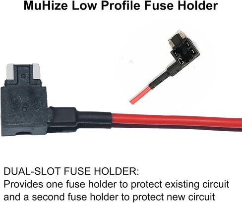 MuHize Micro2 Fuse Tap - Upgraded ATR Blade Fuse Holder(2024 New), 12V Car Add-a-Circuit Fuse Tap Adapter with 10 Pcs 5 Amp Micro2 Blade Fuses Kit in Kuwait