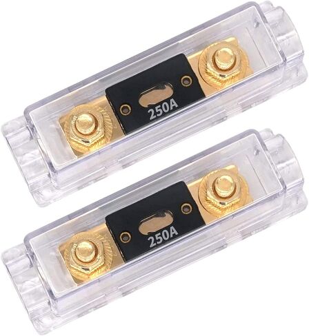 حامل مصهر ANL من النحاس الصلب مقاس 0/2/4 من TopstrongGear مع مصهر 250 أمبير (عبوة من قطعتين) (250 أمبير) in Kuwait