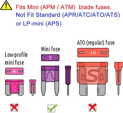 MuHize Micro2 Fuse Tap - Upgraded ATR Blade Fuse Holder(2024 New), 12V Car Add-a-Circuit Fuse Tap Adapter with 10 Pcs 5 Amp Micro2 Blade Fuses Kit in Kuwait