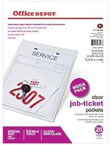 Job Ticket Holders, 9in. x 12in, Pack of 20, R179919 in Saudi Arabia