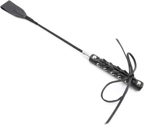 مقبض مضفر لركوب الخيل الحقيقي مقاس 18 بوصة مع جزء علوي من الجلد الطبيعي | محاصيل عالية الجودة | محصول حصان الفروسية in Kuwait