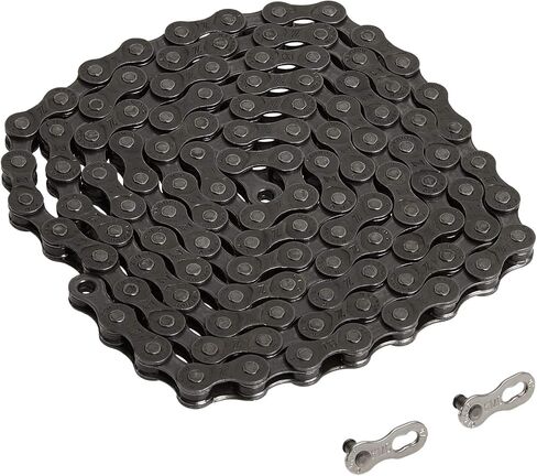 KMC Z8.1 8 speed inner chamfering 7.1MM pin length Bicycle Chain (1/2" x 3/32") Gray 1 pcs /Steel 116 links in Saudi Arabia