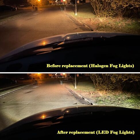 مجموعة مصابيح الضباب، متوافقة مع دودج رام 1500 2002-2008 دودج رام 2500/3500 بيك اب شاحنة 2003 2004 2005 2006 2007 2008 2009، LED 6500K، زوج واحد (يسار ويمين) in Kuwait