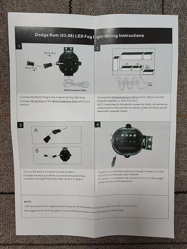 مجموعة مصابيح الضباب، متوافقة مع دودج رام 1500 2002-2008 دودج رام 2500/3500 بيك اب شاحنة 2003 2004 2005 2006 2007 2008 2009، LED 6500K، زوج واحد (يسار ويمين) in Kuwait