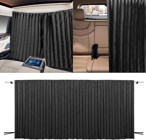 ستارة خصوصية السيارة من MOVINPE، ظل مقسم مغناطيسي - حماية من الأشعة فوق البنفسجية، شاشة الخصوصية، وستائر النوم للسفر والتخييم - سهلة التركيب وقابلة للإزالة in Kuwait