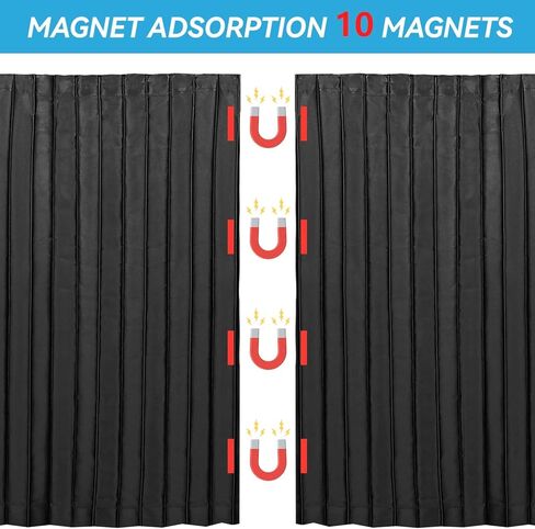 ستارة خصوصية السيارة من MOVINPE، ظل مقسم مغناطيسي - حماية من الأشعة فوق البنفسجية، شاشة الخصوصية، وستائر النوم للسفر والتخييم - سهلة التركيب وقابلة للإزالة in Kuwait