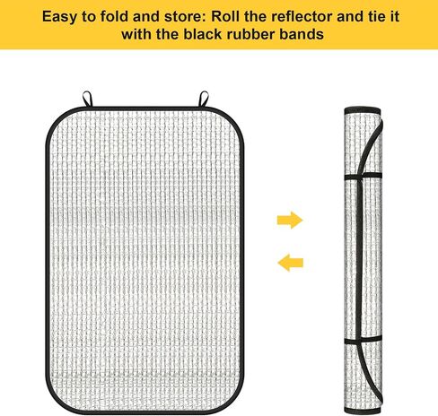 RVNOVUS RV Window Shade - 16X25 Sun Shield Solar Entry Door Window Cover for Trailer Camper Windows in Saudi Arabia