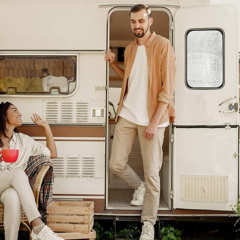 RVNOVUS RV Window Shade - 16X25 Sun Shield Solar Entry Door Window Cover for Trailer Camper Windows in Saudi Arabia