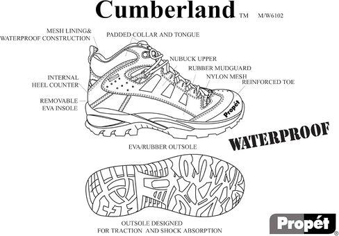 حذاء التنزه سيرًا على الأقدام للسيدات من Propet Cumberland in Saudi Arabia