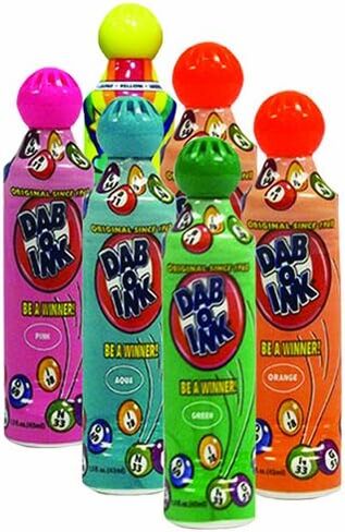Dab-O-Ink Six Pack 1.5oz Mini Tip Assorted Bingo Dauber in Saudi Arabia