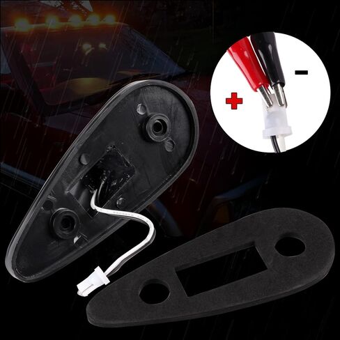 5 قطع من أضواء علامة الكابينة على شكل دمعة كهرمانية 9 مصابيح LED لاستبدال منزل متنقل RV أمامي على شكل دمعة سقف الكابينة أعلى علامة التخليص أضواء التشغيل فان شاحنة بيك اب مقطورة شبه أضواء مع أسلاك ومجموعة تركيب in Kuwait