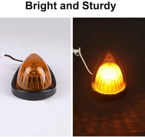 5 قطع من أضواء علامة الكابينة على شكل دمعة كهرمانية 9 مصابيح LED لاستبدال منزل متنقل RV أمامي على شكل دمعة سقف الكابينة أعلى علامة التخليص أضواء التشغيل فان شاحنة بيك اب مقطورة شبه أضواء مع أسلاك ومجموعة تركيب in Kuwait