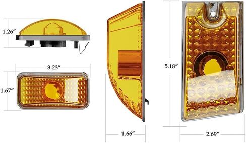 Partsam 10Pcs Replacement for 2003-2009 Hummer H2 and 2005-2009 Hummer H2 SUT Cab Roof Top Clearance Marker Running Lights Front Rear Assembly Kits 264160+ 10Pcs T10 194 168 W5W 5-5050-SMD LED Bulbs in Saudi Arabia