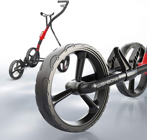 WishboneOne Golf Push Carts, 1-Step Folding Lightweight Design | Aircraft-Grade Frame 9lbs in Kuwait