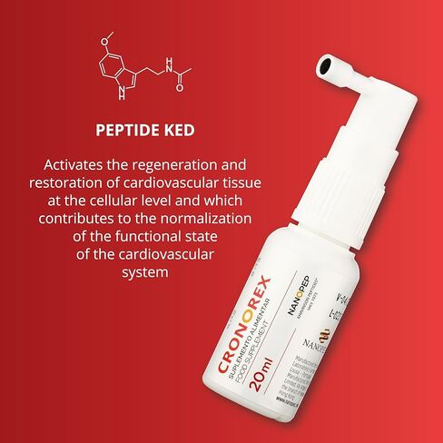 بخاخ الببتيد لنظام القلب والأوعية الدموية من نانوبيب كرونريكس 20 مل، يدعم ويقوي نظام القلب والأوعية الدموية، ويعزز الدورة الدموية المحسنة - صنع في البرتغال in Kuwait