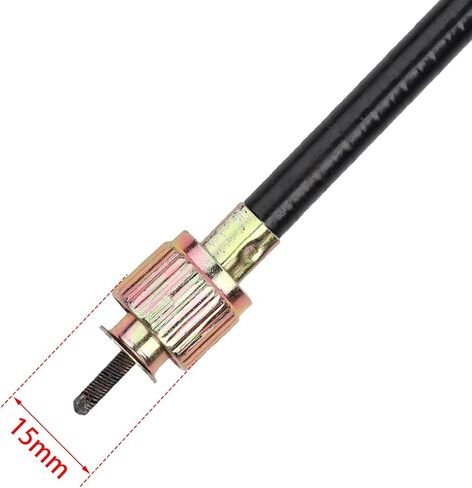 Minho Motorcycle Speedometer Drive Gear with Cable Kit 12mm Axle Hole Scooter Speedometer Drive Gear with E-100cm Speedometer Line Fit for Chinese GY6 Scooter Mopeds Parts in Saudi Arabia