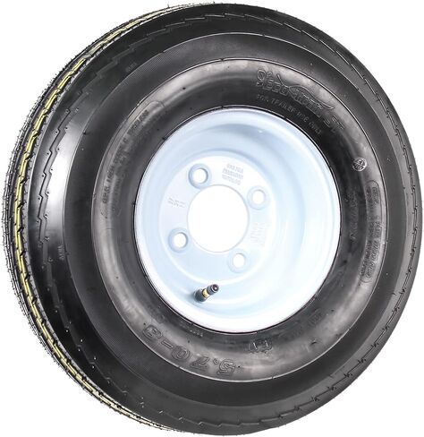 إطار مقطورة على الحافة 570-8 5.70-8 Load C 4 Lug عجلة بيضاء تقليدية - ضمان لمدة عامين مع إمكانية الوصول مجانًا على جانب الطريق in Saudi Arabia