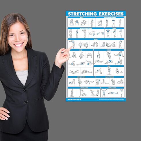 4 Pack - Cable Machine Workout Posters Volume 1 & 2 + Stretching Exercises + Warm Up Exercises in Saudi Arabia