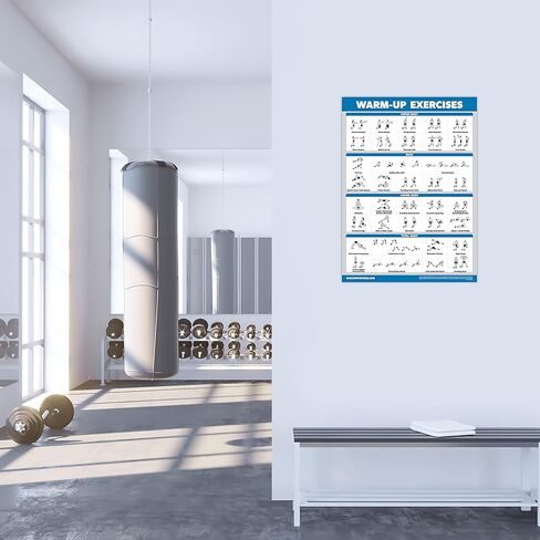 4 Pack - Cable Machine Workout Posters Volume 1 & 2 + Stretching Exercises + Warm Up Exercises in Saudi Arabia