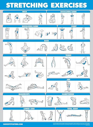 4 Pack - Cable Machine Workout Posters Volume 1 & 2 + Stretching Exercises + Warm Up Exercises in Saudi Arabia