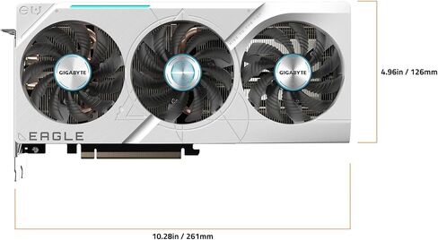 GIGABYTE GeForce RTX 4070 Super Eagle OC ICE 12G Graphics Card, 3X WINDFORCE Fans, 12GB 192-bit GDDR6X, GV-N407SEAGLEOC ICE-12GD Video Card in Saudi Arabia