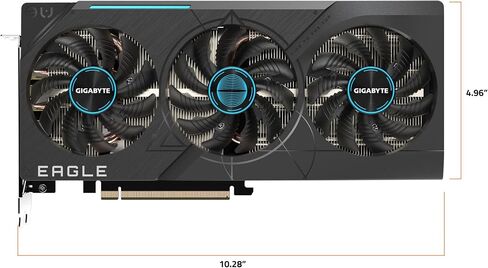 GIGABYTE GeForce RTX 4070 Super Eagle OC 12G Graphics Card, 3X WINDFORCE Fans, 12GB 192-bit GDDR6X, GV-N407SEAGLE OC-12GD​ Video Card in Saudi Arabia