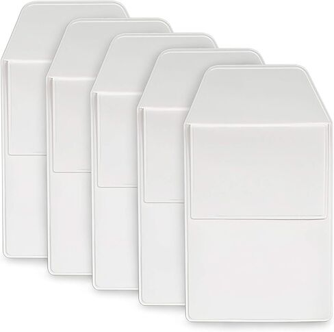 5x Flat White Flappy Super Duper Thick Pocket Protectors - Ideal for shirts and lab coat front pockets - Hold Pens, Cards, Notebooks in Saudi Arabia