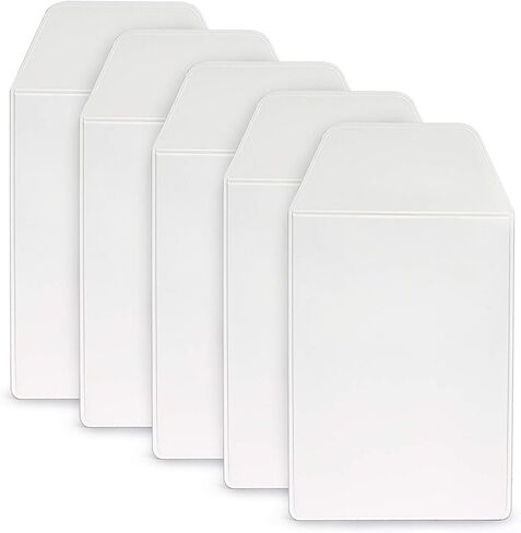 5x Flat White Flappy Super Duper Thick Pocket Protectors - Ideal for shirts and lab coat front pockets - Hold Pens, Cards, Notebooks in Saudi Arabia