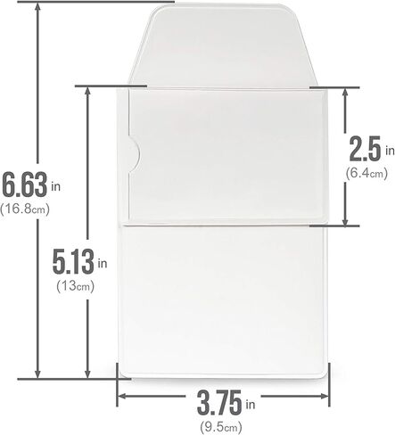 5x Flat White Flappy Super Duper Thick Pocket Protectors - Ideal for shirts and lab coat front pockets - Hold Pens, Cards, Notebooks in Saudi Arabia