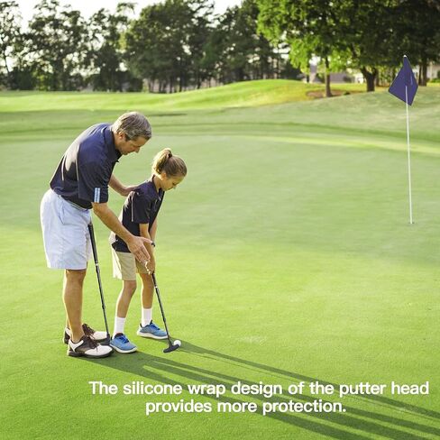 مضرب جولف صغير من Asyxstar - مضارب جولف للرجال الذين يستخدمون اليد اليمنى أو مضرب الجولف باليد اليسرى للأطفال والنساء مجموعة نوادي الجولف الصغيرة - مضارب جولف قابلة للتعديل في اتجاهين مع 5 كرات لممارسة الجولف in Kuwait