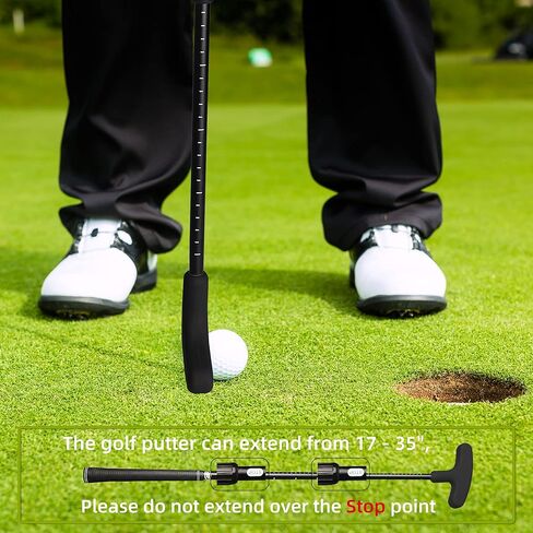 مضرب جولف صغير من Asyxstar - مضارب جولف للرجال الذين يستخدمون اليد اليمنى أو مضرب الجولف باليد اليسرى للأطفال والنساء مجموعة نوادي الجولف الصغيرة - مضارب جولف قابلة للتعديل في اتجاهين مع 5 كرات لممارسة الجولف in Kuwait