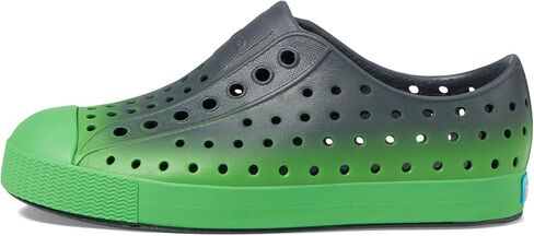 Native Shoes Kids Jefferson Sugarlite Ombre (Big Kid) - Perforated EVA Upper - Round Toe - Slip-on Style Gravity Grey/Grasshopper Green/Gravity Grasshopper Ombre 2 Little Kid M in Saudi Arabia