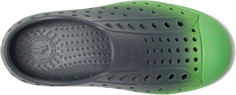 Native Shoes Kids Jefferson Sugarlite Ombre (Big Kid) - Perforated EVA Upper - Round Toe - Slip-on Style Gravity Grey/Grasshopper Green/Gravity Grasshopper Ombre 2 Little Kid M in Saudi Arabia