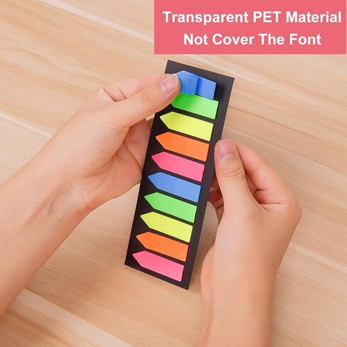 Morepack 2000 Count Neon Color Tape Flag, Page Markers,Index Tab Flags,Sticker Note, Fluorescent,10Pack,2000 Pages Count (Type 3) in Saudi Arabia