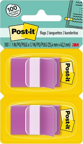أعلام Post-it، 50/موزع، 2 موزع/عبوة، 1 بوصة عرض، أرجواني (680-PU2) in Kuwait