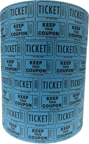 The Ticket Gurus-Raffle Tickets - (4 Rolls of 2000 Double Tickets) 8,000 Total 50/50 Raffle Tickets (Vertical (1x1.75)) in Saudi Arabia