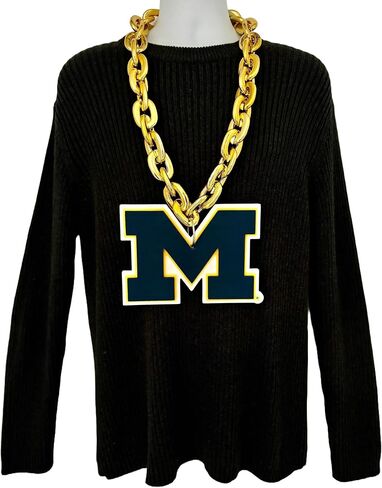 aminco Michigan Wolverines Fan Chain, Gold in Saudi Arabia