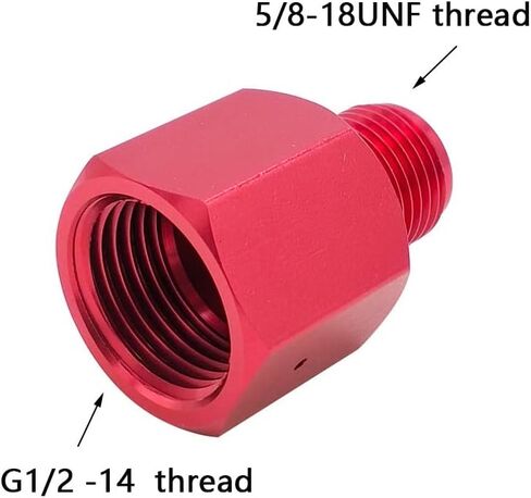 Paintball Co2 Cylinder Tank Canister Regulator Adapter Convert Female G1/2 to Male G5/8 Thread in Saudi Arabia