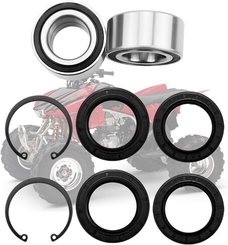 استبدال أختام محامل العجلات الأمامية 91051-HC5-003 91051-HC5-004 تناسب Honda RX420 2007-2014 مع 4 قطع من ختم الغبار (40x58x7)، قطعتين من ختم الزيت (38x50x6)، قطعتين من مشبك إحكام (50 مم) in Saudi Arabia
