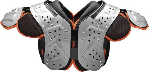 وسادة كتف Schutt Sports Varsity XV HD OL/DL، مقاس X-Large، أسود/فضي/برتقالي in Saudi Arabia