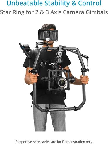 PROAIM CF Carbon Fiber Star Ring for Handheld Camera Gimbal Stabilizers & Body Support Rigs. Payload up to 20kg / 44lb. (P-STRG-CF) in Saudi Arabia