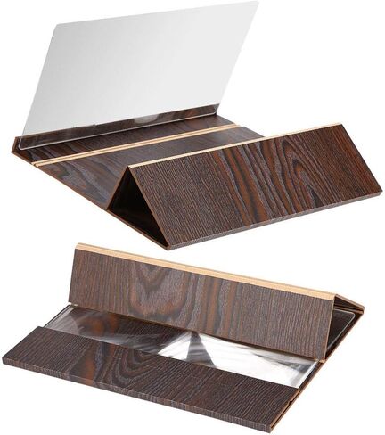 Screen Magnifier, Portable Folding Design 12inch Mobile Phone Screen Magnifier for Movies Video for All Kinds of Smart Mobile Phones(Coffee) in Saudi Arabia