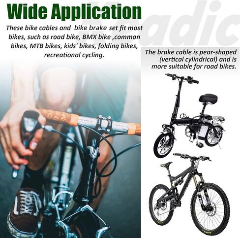 مجموعة فرامل الدراجة المكونة من 10 قطع من Keadic تتضمن فرجار فرامل على شكل حرف V، ورافعة فرامل مقود من سبائك الألومنيوم مقاس 22 مم، وكابلات خط فرامل أمامية وخلفية لركوب الدراجات على الطرق الجبلية MTB in Kuwait